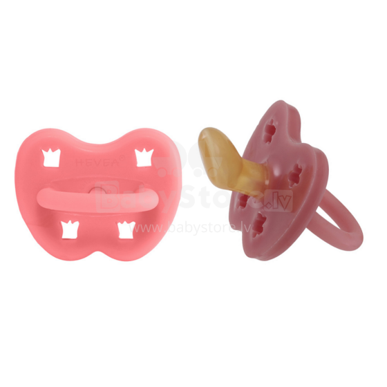Hevea Natural Rubber Pacifier Anatomical Art.239434 Lychee/Guava Natural anatomical 3-36 month
