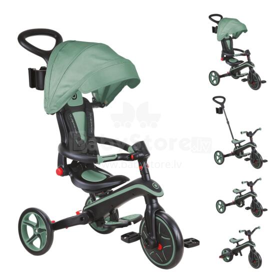 GLOBBER triratukas Explorer Trike Foldable 4in1,žalias, 732-104