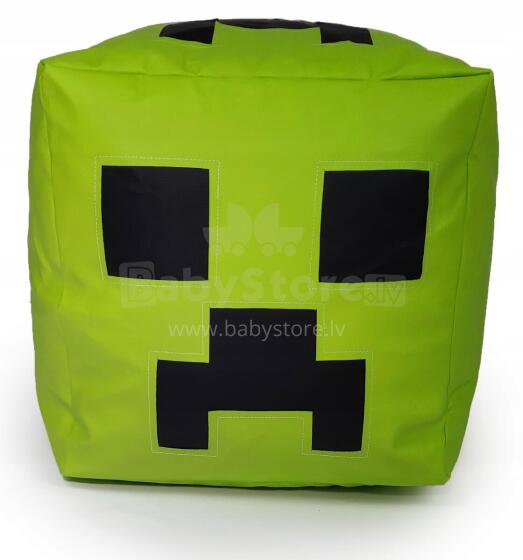 Qubo™ The Cube 50 Minecraft Art.241479 Apple Pupų maišelio pufas
