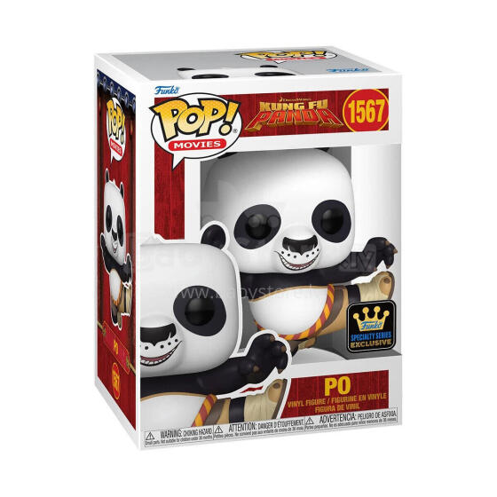 FUNKO POP! Vinilinė figūrėlė: Kung-Fu Panda - Po (w/Chase) (Flocked)