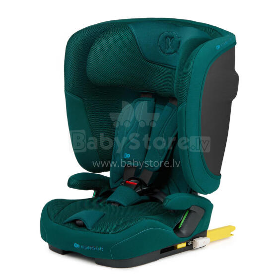 KINDERKRAFT FIX2GO i-Size car seat 76-150cm green