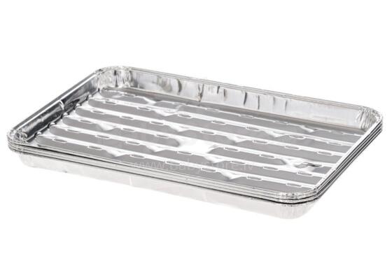 Mustang Barbeque foil tray 4 pcs aluminium display