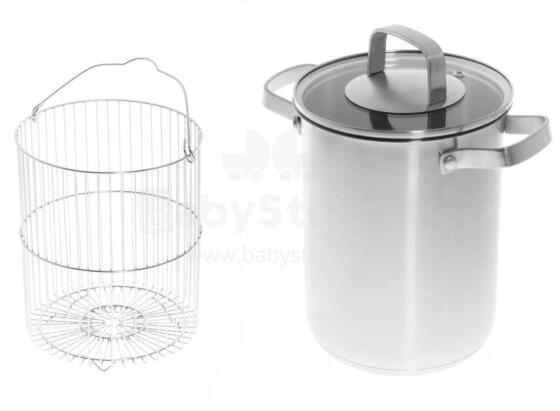 Maku šparagų vazonas plienas 4 l 17 cm