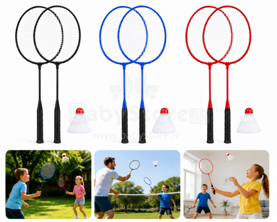 I-Toys Badminton Set Art.247433 Badminton Set (2 Rackets + 1 Shuttlecock)