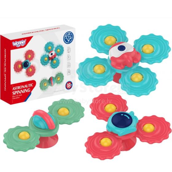 WOOPIE BABY Teether Spinner with Suction Cup Set of 3