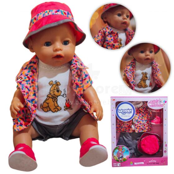 WOOPIE ROYAL Spalvinga lėlės drabužių šuns striukė-kepuraitė 43-46 cm