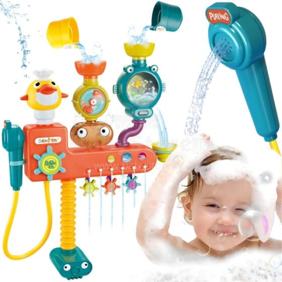 WOOPIE BABY Bath Toy Faucet Shower Fountain Overflow Duck