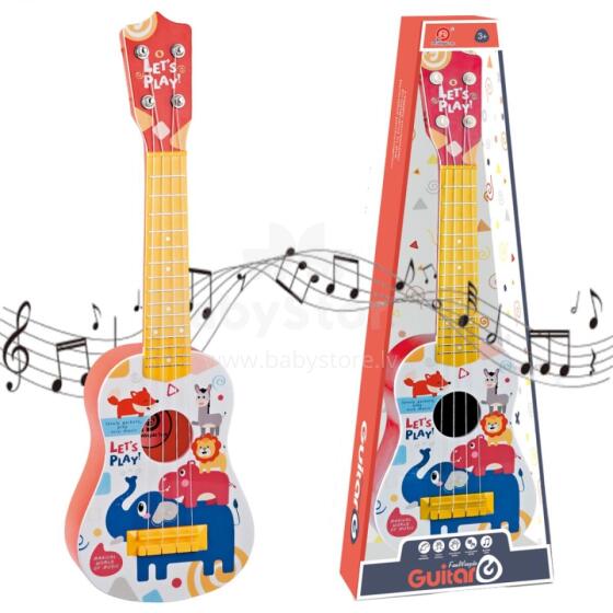 WOOPIE klasikinė gitara vaikams, raudona, 57 cm