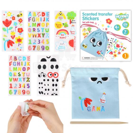 WOOPIE ART&amp;FUN DIY Creative Bag Decorating Kit Child's Name