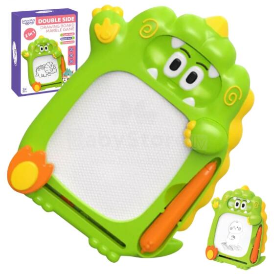 WOOPIE Znikopy magnetinė lenta 2in1 arkadinis žaidimas fliperis žalias