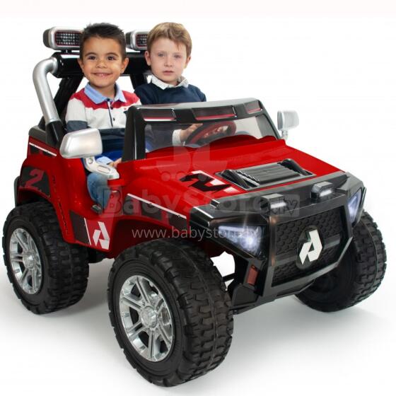 INJUSA 24V Battery Car Monster Two-Seater LED