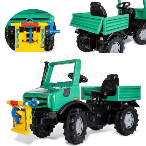 Rolly Toys RollyUnimog Forst Mercedes-Benz gervė – sunkvežimio pedalais minamas automobilis
