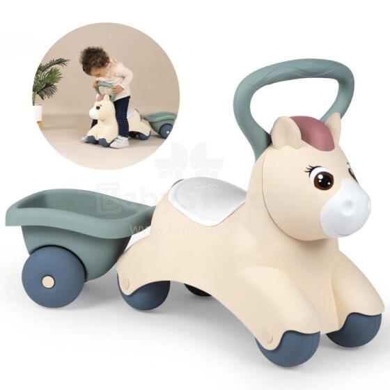 SMOBY Mažasis Pirmasis Ride-On Ponis su Priekaba