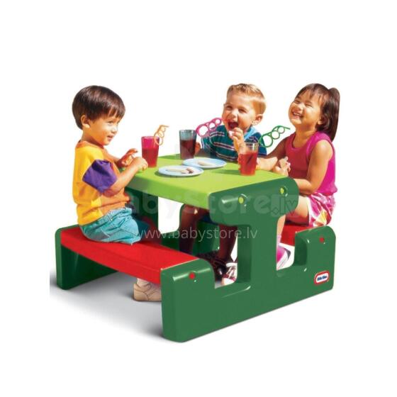 LITTLE TIKES vaikiškas iškylų stalas, žalias
