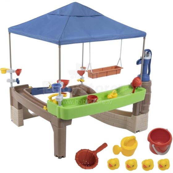 STEP2 Pump &amp; Splash Shady Oasis Water Play Center with Pump &amp; Splash Canopy
