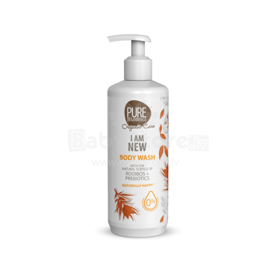 Pure Beginnings Body Wash I am new Art.251271 Odos atnaujinamasis dušo želė su rooibos ankštimis ir prebiotikais, 500 ml