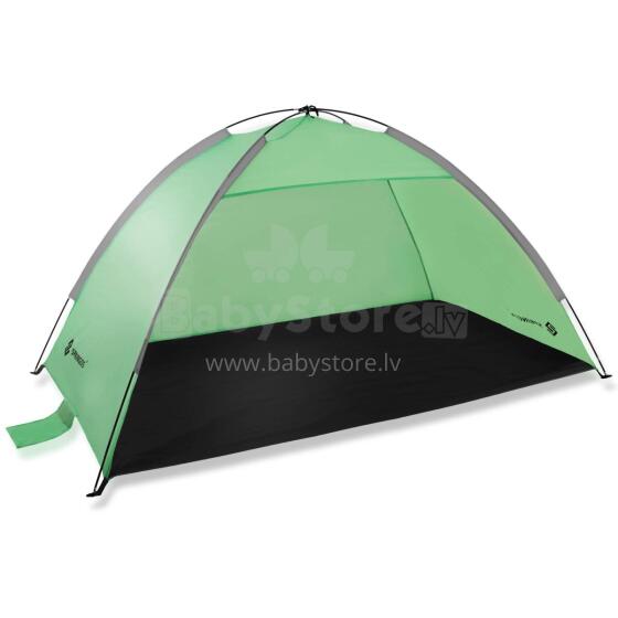Пляжная палатка Springos PT034, садовая, 210×120×112 см туристическая с чехлом, с UV‑фильтром зелёно‑серо‑чёрная