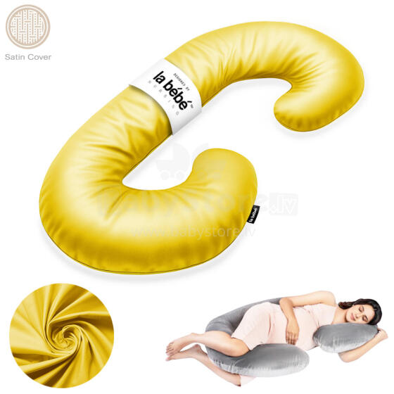 La Bebe™ Maternity Satin Pillow Sì - Duo Art.666555 Satin fabric. Multifunctional maternity pillow with memory foam filling