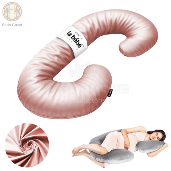 La Bebe™ Maternity Satin Pillow Sì - Duo Art.658576 Satin fabric. Multifunctional maternity pillow with memory foam filling