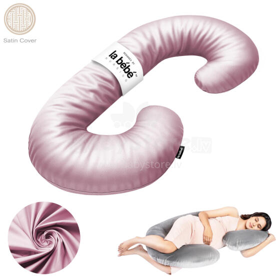 La Bebe™ Maternity Satin Pillow Sì - Duo Art..688516  Satin fabric. Multifunctional maternity pillow with memory foam filling