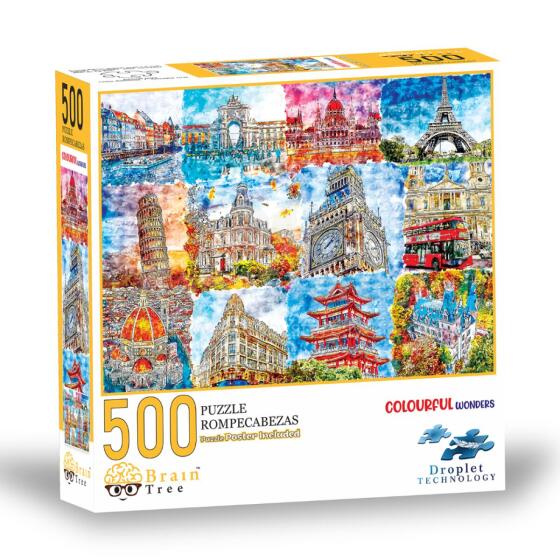 Brain Tree galvosūkis, spalvingi stebuklai, 500 dalių