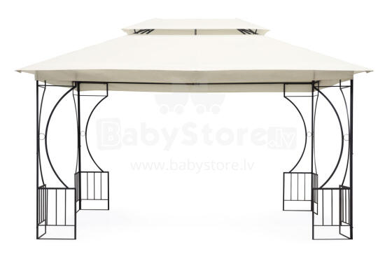 Garden Pavilion Tent Gazebo 3x4 m with Sidewalls Beige MultiGarden