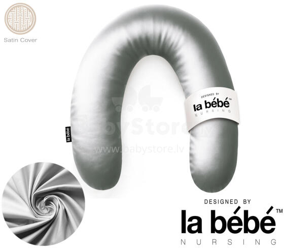 La Bebe™ Rich Satin Nursing Maternity Pillow Art.15686 30x104 cm