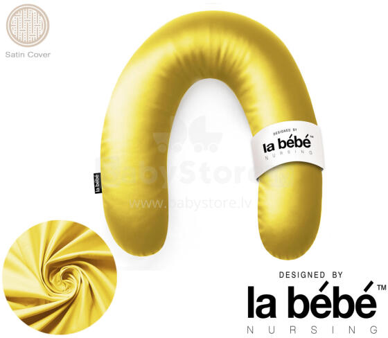 La Bebe™ Rich Satin Nursing Maternity Pillow Art.15614 30x104 cm