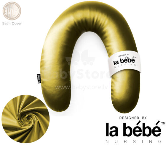 La Bebe™ Rich Satin Nursing Maternity Pillow Art.15621 30x104 cm