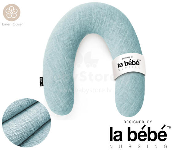 La Bebe™ Rich Linen Nursing Maternity Pillow Art.12628 30x104 cm