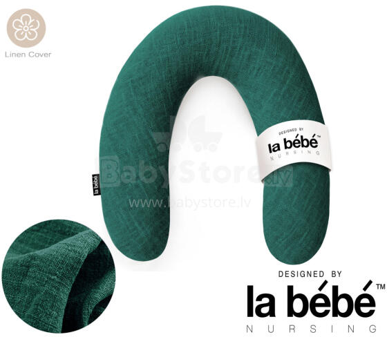 La Bebe™ Rich Linen Nursing Maternity Pillow Art.12635 30x104 cm
