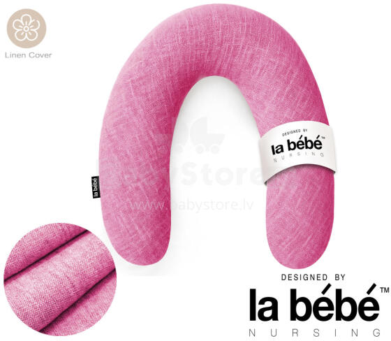 La Bebe™ Rich Linen Nursing Maternity Pillow Art.12639 30x104 cm