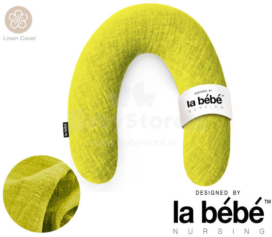 La Bebe™ Rich Linen Nursing Maternity Pillow Art.12645 30x104 cm