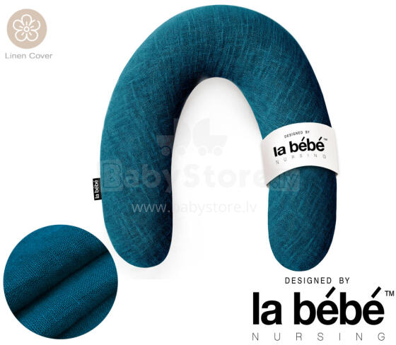 La Bebe™ Rich Linen Nursing Maternity Pillow Art.12647 30x104 cm