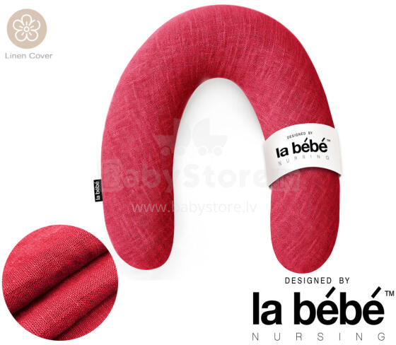 La Bebe™ Rich Linen Nursing Maternity Pillow Art.12649 30x104 cm