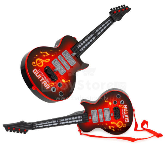 Gitara vaikams elektrinė su mokymusi groti gitara infraraudonųjų spindulių melodijos raudona