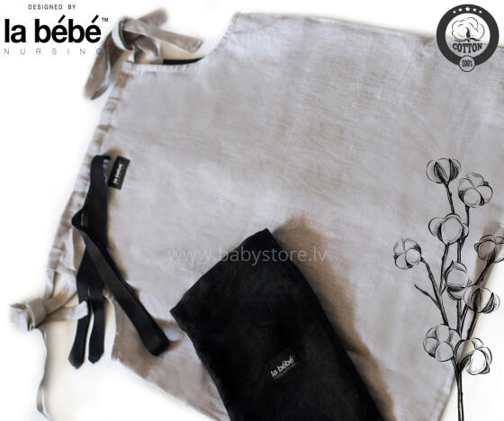 La bebe™ Mama Blouse Linen Art.2881 Universali palaidinė nėščioms moterims iš natūralaus lino, Natural linen