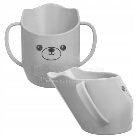Akuku Cup Art.A0695 Grey Ergonomiškas studijų puodelis, 150 ml