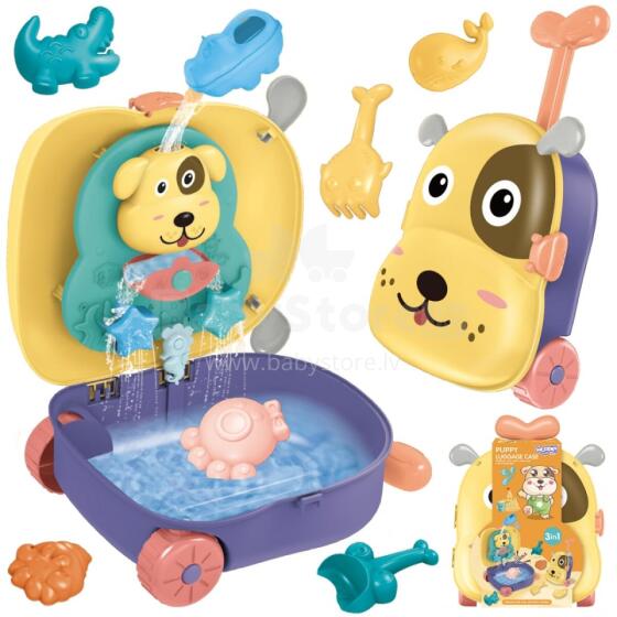 Woopie  3-in-1 Art.44138 Sand and Water Play Set Suitcase Puppy Water Table