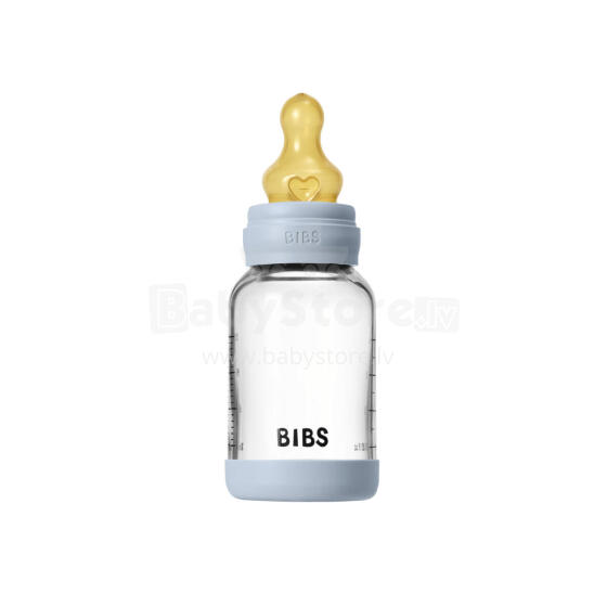 Bibs Round Latex Baby Bottle  Art.255415 Flow Blue Maitinimo buteliukas 120 ml