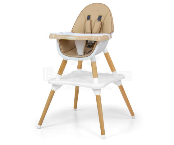 MILLY MALLY 2-in-1 Aukšta Kėdė Malmo Bežinė
