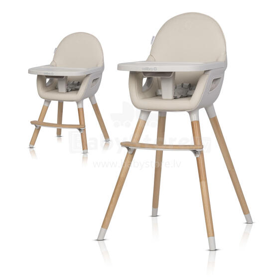 COLIBRO Aukšta Kėdė SCANDI ALMOND