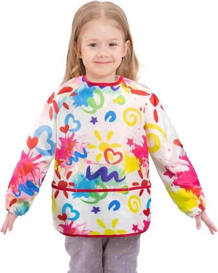 Waterproof Painting Coat Art.257375 Bib with sleeves and pocket, large