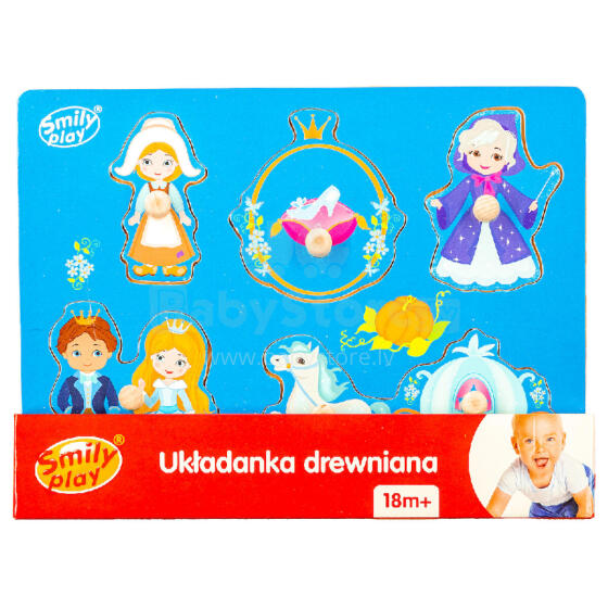 SMILY PLAY SPW83808 Medinis dėlionė Pelenė