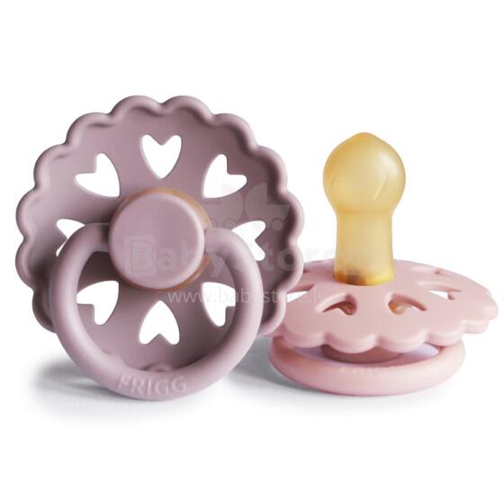 Frigg Fairytale Round Latex Art.100163 The Little Mermaid/Thumbelina Pacifier (nipple) made of 100% natural rubber 0-6 months (2 pcs.)