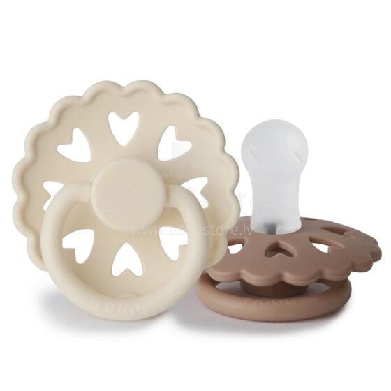 Frigg Fairytale Round Silicone Art.100135 The Ugly Duckling/The Emperors New Clothes  Pacifier (nipple) made of 100% natural rubber 0-6 months (2 pcs.)