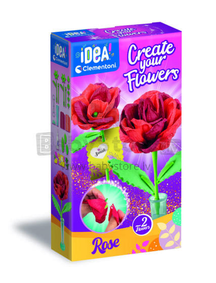 CLEMENTONI IDEA crate your flowers,  Rose, 18877