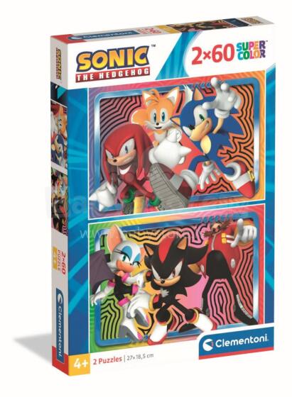 CLEMENTONI CHILDREN PUZZLE Sonic 2025, 2x60 pcs,, 24821