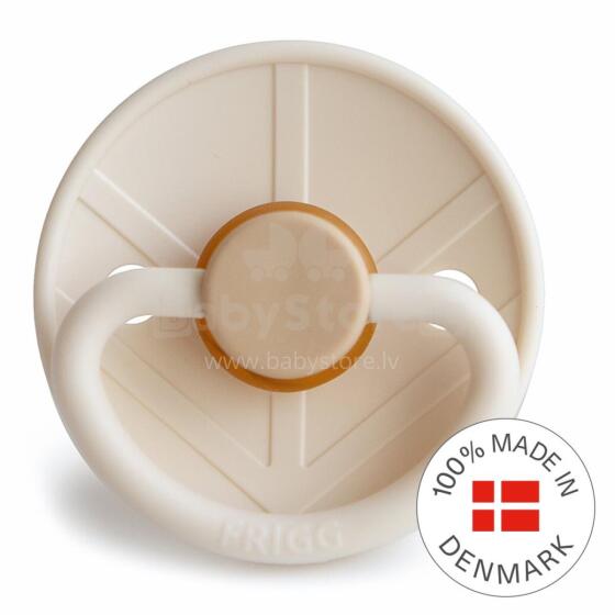 Frigg Little Viking Round Latex Art.10531 Sigrid Pacifier (nipple) made of 100% natural rubber 0-6 months (1 pcs.)