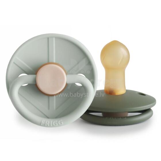 Frigg Little Viking Round Latex  Art.101542 Holger/Ragnar Pacifier (nipple) made of 100% natural rubber 0-6 months (2 pcs.)